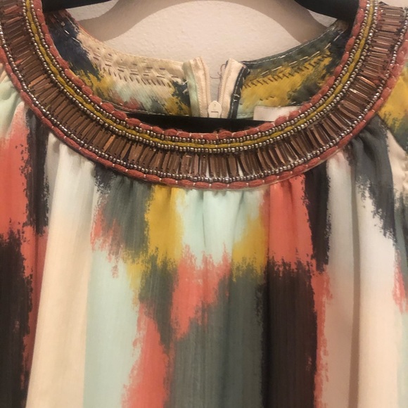 Anthropologie HD in Paris chiffon swing dress 12 - Picture 4 of 5